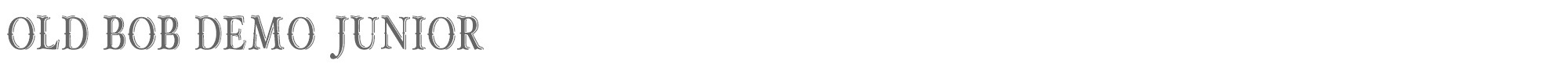 Sample characters Old Bob Junior Font